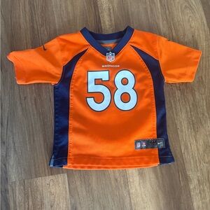 NFL Broncos Miller Kids Orange and Navy Jersey